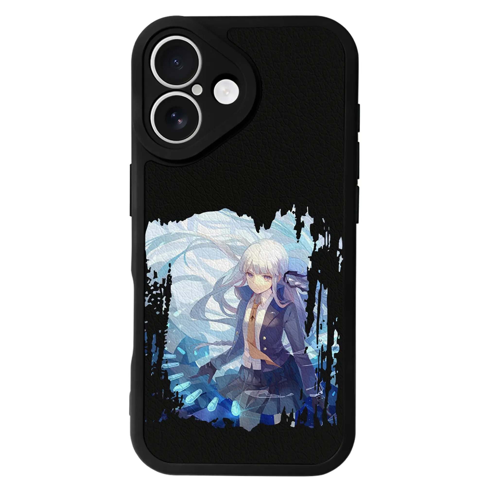 ダンガンロンパ グッズ,霧切響子 - IPhone 16シリーズ対応 ・ シリコンスマホケース ・ レザー調 ・ 高精度フィット ・ 耐衝撃 ・ ワイヤレス充電対応 ・ 精密カット